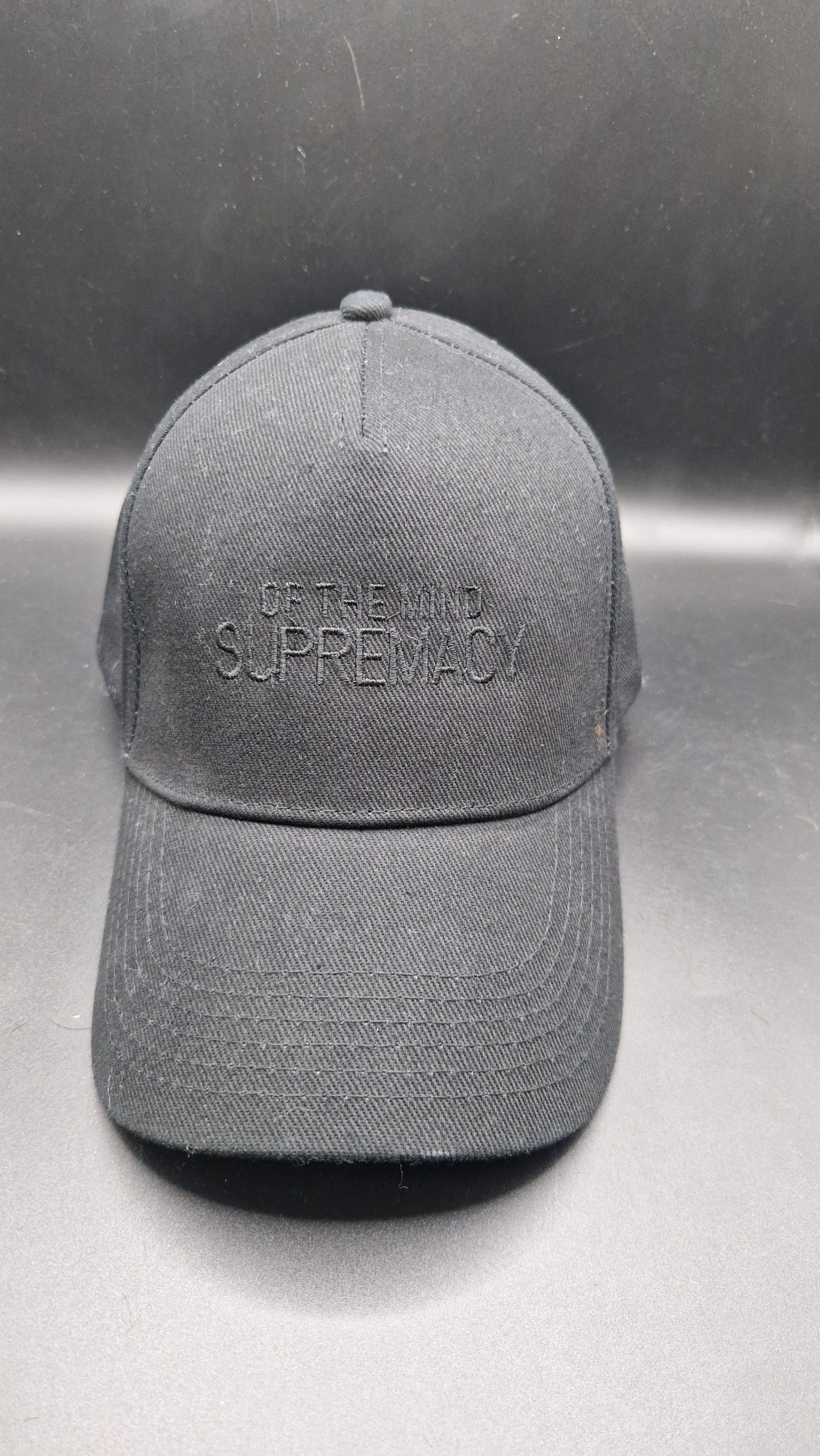 Black thread embroidered on a black baseball cap
Supremacy of the mind
Support Mental Health