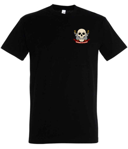 Supremacy of the mind T'shirt Combs skull emblem in Black