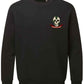 Supremacy of the mind organic crew neck sweater Snake skull in Black