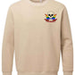 Supremacy of the mind organic crew neck sweater smokin pride skull in Sand