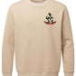 Supremacy of the mind organic crew neck sweater Snake skull in Sand