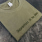 Supremacy of the mind Embroidered Collection T'Shirt in army green