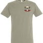 Supremacy of the mind T'shirt Combs skull emblem in Khaki