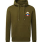 Supremacy in the mind Organic Hoodie with Smokin Pride skull emblem in Khaki