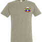 Supremacy of the mind T'shirt smokin pride skull emblem in khaki