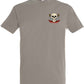 Supremacy of the mind T'shirt Combs skull emblem in Light Grey