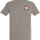 Supremacy of the mind T'shirt side skull with moustache emblem in Light Grey