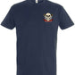 Supremacy of the mind T'shirt Combs skull emblem in Navy