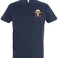 Supremacy of the mind T'shirt smokin pride skull emblem in navy