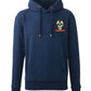 Supremacy in the mind Organic Hoodie with Snake skull emblem in Navy