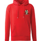 Supremacy in the mind Organic Hoodie with Snake skull emblem in Red