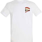 Supremacy of the mind T'shirt side skull with moustache emblem in White